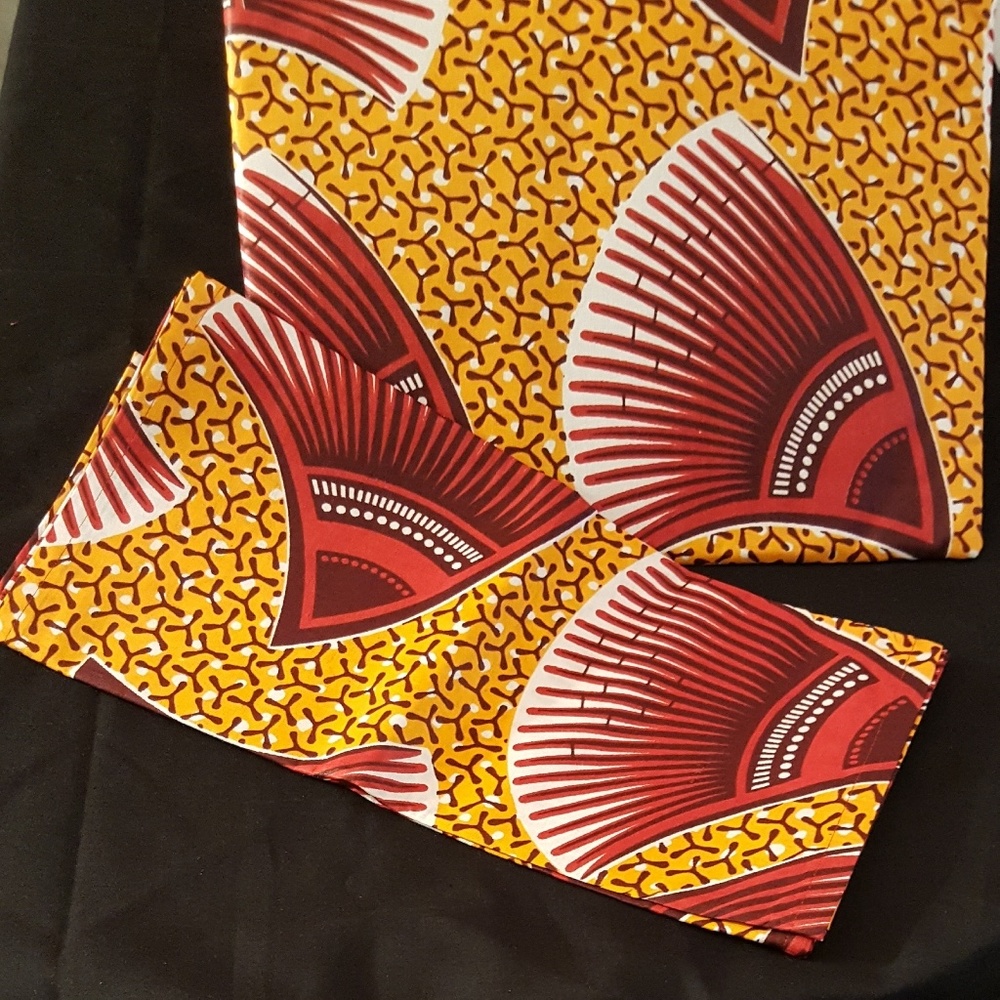 Headwrap w/Envelope Folder Clutch.